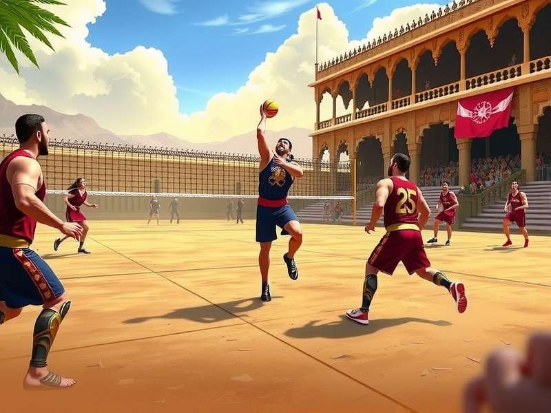 Agra Volley Gladiator Game Screenshot